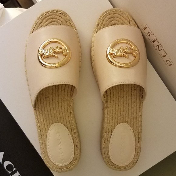 $128 *NEW* COACH Chalk Espadrille - Picture 3 of 15